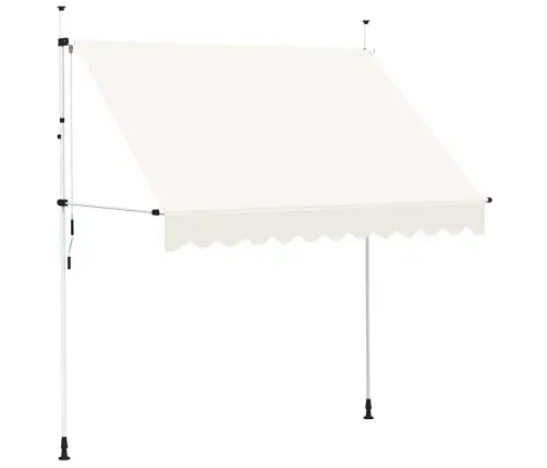 Kokkupandav Varikatus, 250 cm Kreemjas