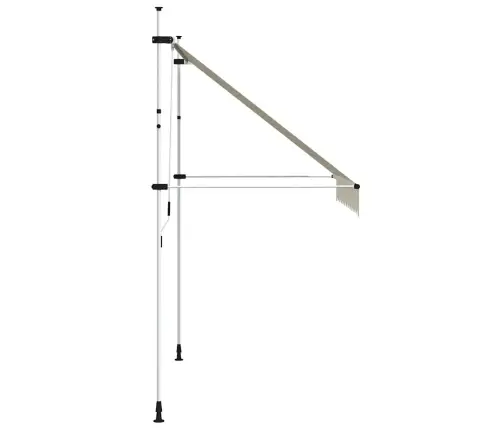 Kokkupandav Varikatus, 250 cm Kreemjas