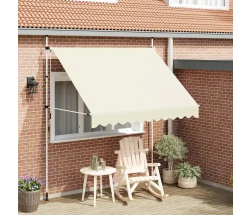 Kokkupandav Varikatus, 250 cm Kreemjas