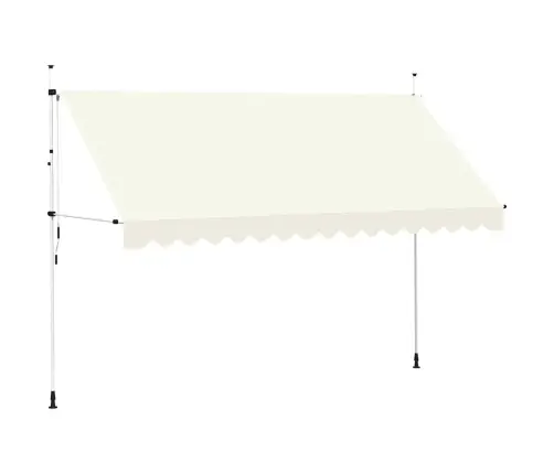 Rankiniu Būdu Ištraukiama Markizė, Kreminė, 400Cm