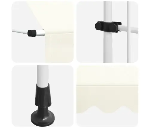 Rankiniu Būdu Ištraukiama Markizė, Kreminė, 400Cm