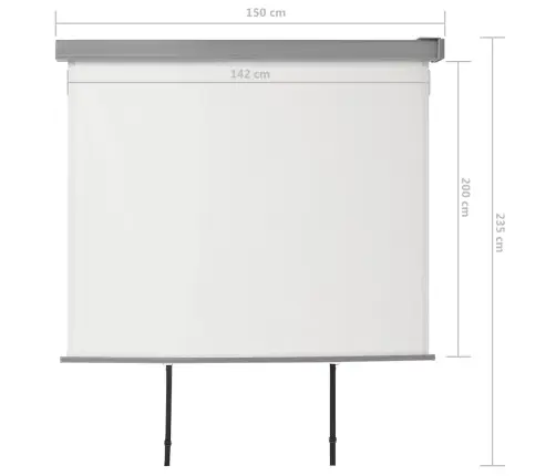 Rõdu Külgsein, Mitmeotstarbeline, 150 X 200 Cm Kreemjas