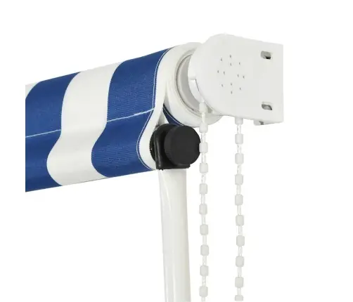 Ištraukiama Markizė, Mėlynos Ir Baltos Spalvos, 400X150Cm