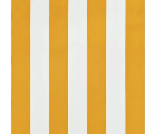 Markīze, 150X150 Cm, Sarullējama, Dzeltena Ar Baltu Vidaxl