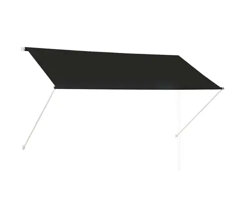 Markīze, 250X150 Cm, Sarullējama, Antracītpelēka Vidaxl