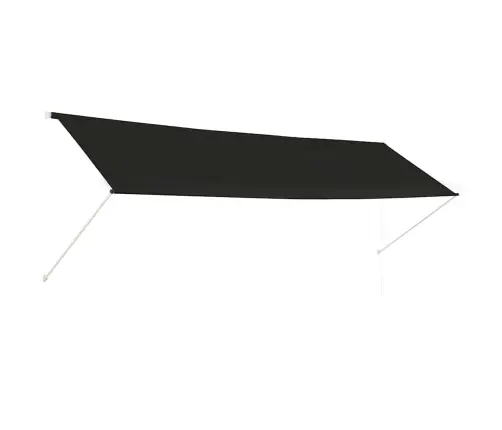 Markīze, 400X150 Cm, Sarullējama, Antracītpelēka Vidaxl