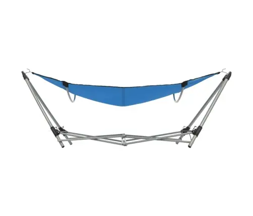 Šūpuļtīkls Ar Saliekamu Statīvu, Zils Vidaxl