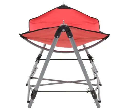 Šūpuļtīkls Ar Saliekamu Statīvu, Sarkans Vidaxl