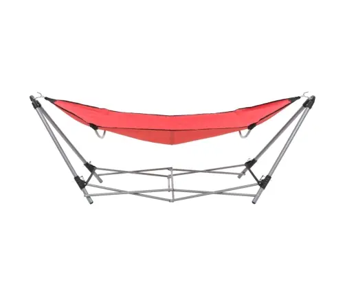 Šūpuļtīkls Ar Saliekamu Statīvu, Sarkans Vidaxl