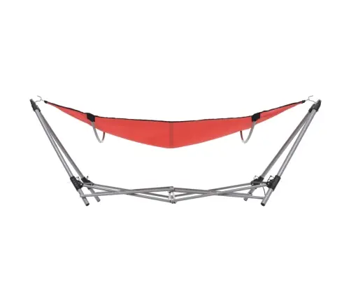 Šūpuļtīkls Ar Saliekamu Statīvu, Sarkans Vidaxl