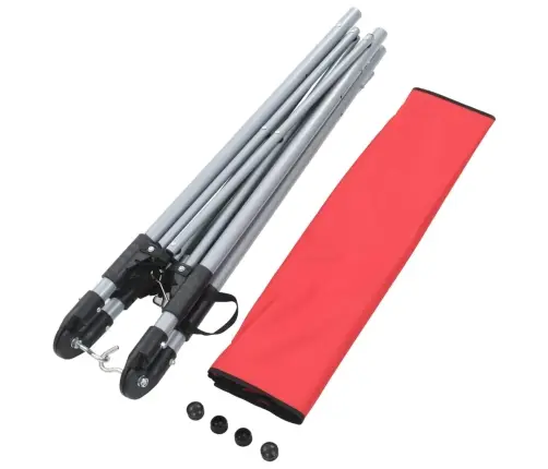 Šūpuļtīkls Ar Saliekamu Statīvu, Sarkans Vidaxl