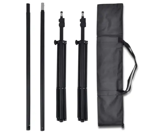 Fotostudijas Fonu Komplekts, 3 Gab., Regulējams Rāmis, 3X5 M Vidaxl