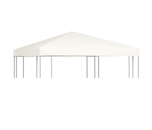 Viršutinis Pavėsinės Uždangalas, 310 G/M², 3X3M, Baltas