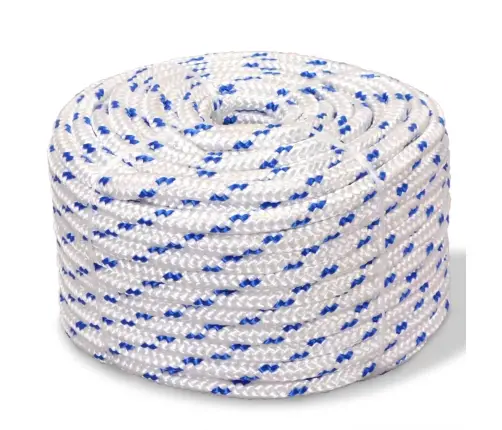 Pietauvošanās Virve, Polipropilēns, 6 Mm, 500 M, Balta Vidaxl