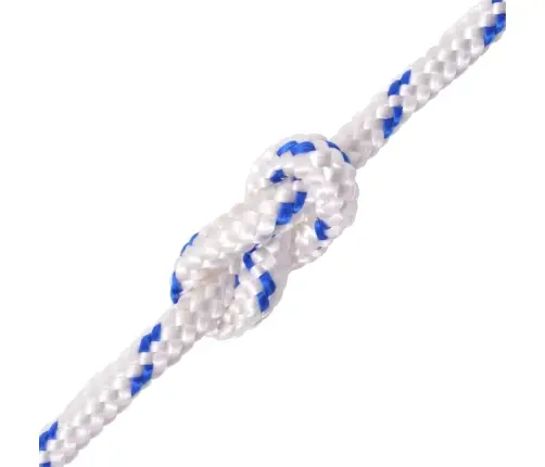 Pietauvošanās Virve, Polipropilēns, 18 Mm, 50 M, Balta Vidaxl