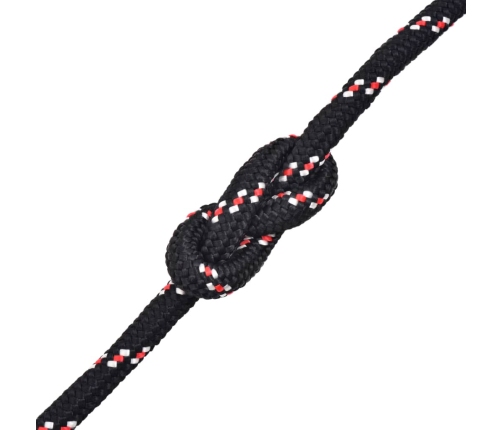Pietauvošanās Virve, Polipropilēns, 18 Mm, 50 M, Melna Vidaxl