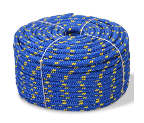 Pietauvošanās Virve, Polipropilēns, 12 Mm, 250 M, Zila Vidaxl