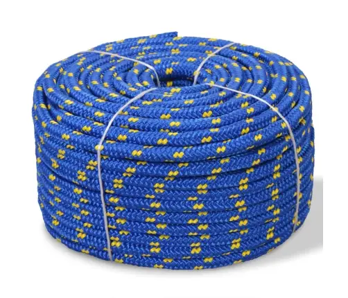 Pietauvošanās Virve, Polipropilēns, 14 Mm, 250 M, Zila Vidaxl
