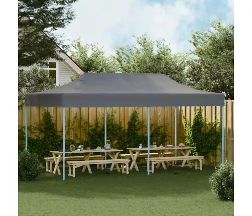 Saliekama Svinību Telts, Antracītpelēka, 3X6 M Vidaxl