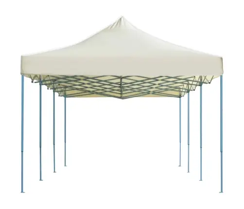 Saliekama Svinību Nojume, 3X9 M, Krēmkrāsā Vidaxl