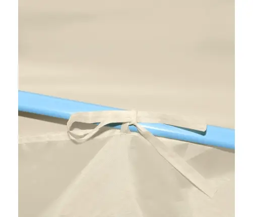 Saliekama Nojume Ar 5 Sānu Sienām, 3X9 M, Krēmkrāsas Vidaxl