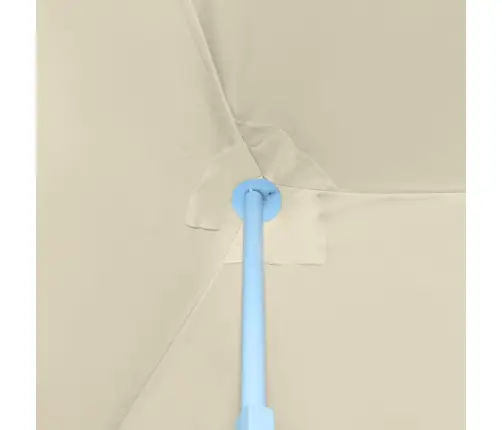 Saliekama Nojume Ar 5 Sānu Sienām, 3X9 M, Krēmkrāsas Vidaxl