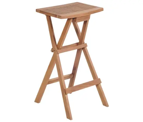 Saliekami Bāra Krēsli, 4 Gab., Masīvs Tīkkoks Vidaxl