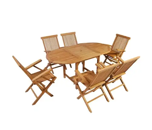 Lauko Valg. Baldų Komplektas, 7D., Tikmedžio Med. Mas.