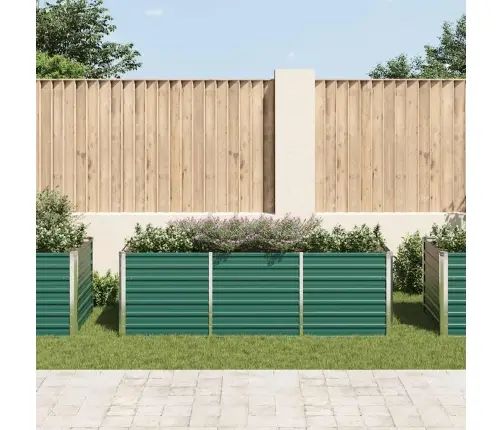 Augstā Puķu Kaste, Cinkots Tērauds, 240X80X77 Cm, Zaļa Vidaxl