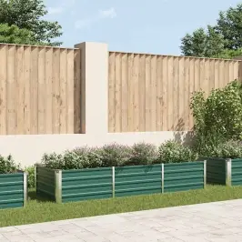 Augstā Puķu Kaste, Cinkots Tērauds, 240X80X45 Cm, Zaļa Vidaxl