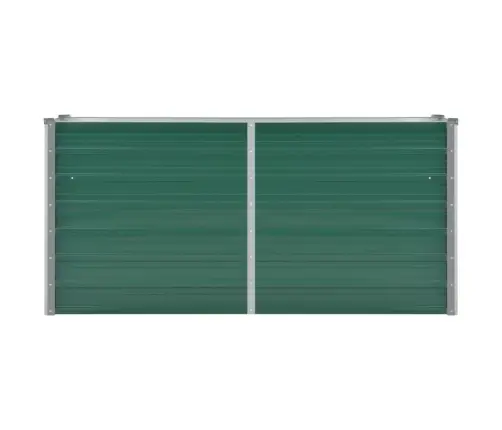 Augstā Puķu Kaste, Cinkots Tērauds, 160X40X77 Cm, Zaļa Vidaxl