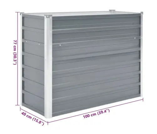 Lovelis, Pilkas, Galvanizuotas Plienas, 100X40X77Cm