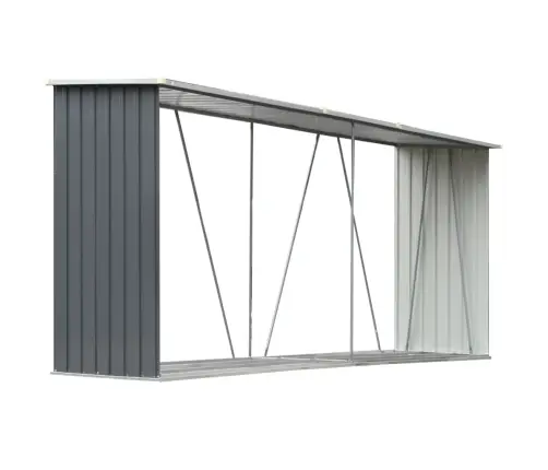 Malkas Nojume, Pelēka, Cinkots Tērauds, 330X84X152 Cm Vidaxl