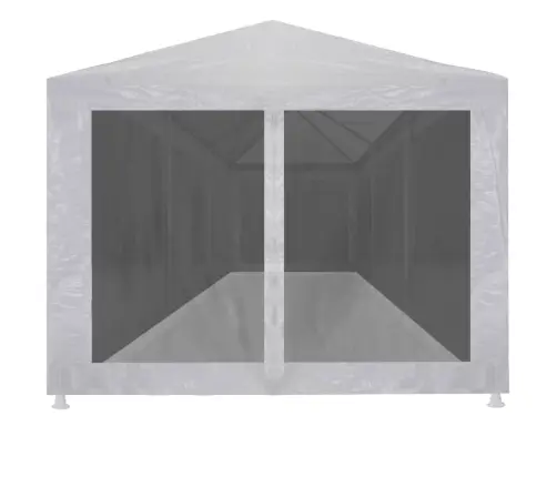 Svinību Telts Ar 8 Sieta Sienām, 9X3 M Vidaxl