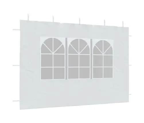 Proginės Palapinės Šon. Sien. Su Lang., 2 Vnt., Baltos, Pe