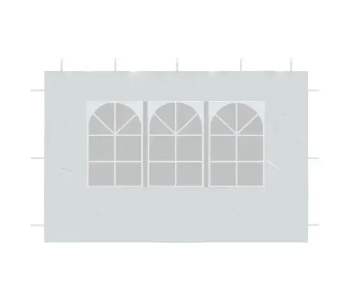 Proginės Palapinės Šon. Sien. Su Lang., 2 Vnt., Baltos, Pe