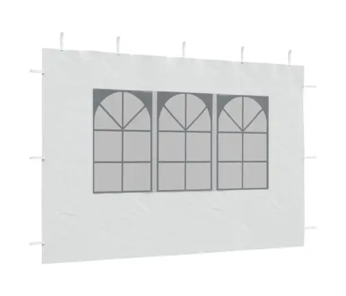 Proginės Palapinės Šon. Sien. Su Lang., 2 Vnt., Baltos, Pe