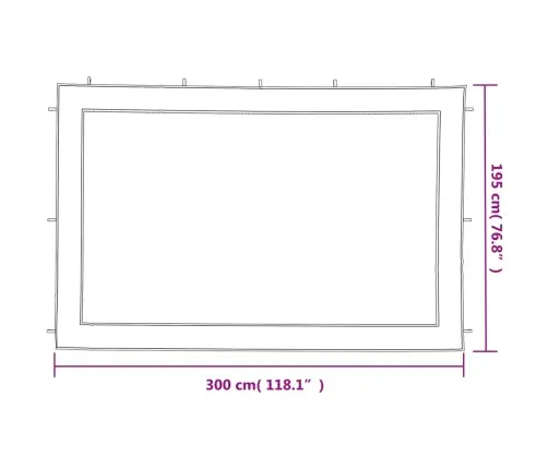 Peotelgi Külgseinad 2 Tk, Valge Ja Must Võrk