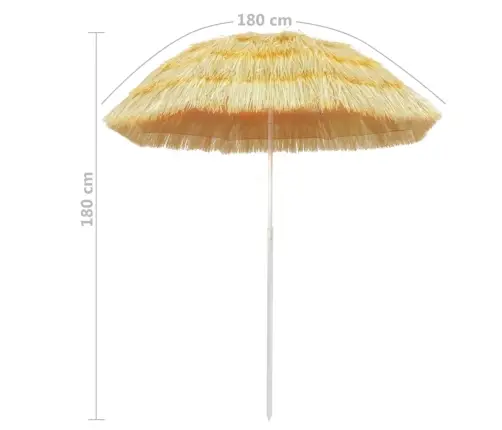 Päikesevari Naturaalne 180 cm Hawaii Stiilis