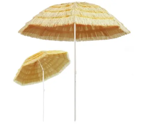 Pludmales Saulessargs, Dabīgs, 240 Cm, Havaju Stils Vidaxl