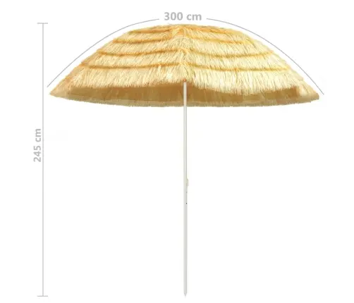 Paplūdimio Skėtis, Natūralus, 300cm Havajietiško Stiliaus