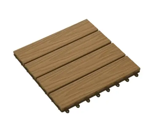 Terases Flīzes, 11 Gab., Wpc, 30X30 Cm, 1 M2, Tīkkoka Krāsa Vidaxl