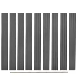 Žoga Rezerves Dēļi, 9 Gab., 170 Cm, Pelēks Wpc Vidaxl