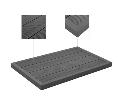 Grīdas Plāksne Dušai, Baseina Kāpnēm, Wpc Vidaxl