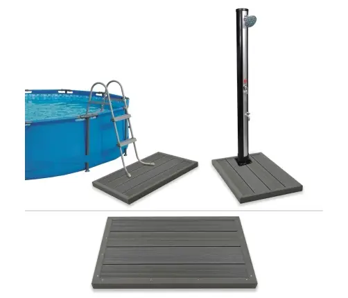 Grīdas Plāksne Dušai, Baseina Kāpnēm, Wpc Vidaxl