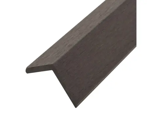 Dekoratīvas Stūra Līstes, 5 Gab., Wpc, 170 Cm, Tumši Brūnas Vidaxl