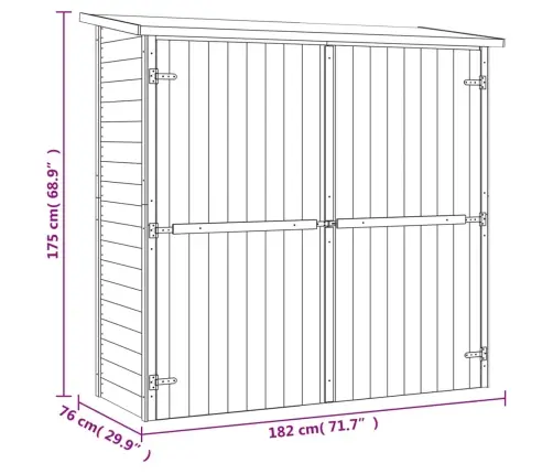 Aiakuur, Immutatud Männipuidust, 182 X 76 X 175 Cm