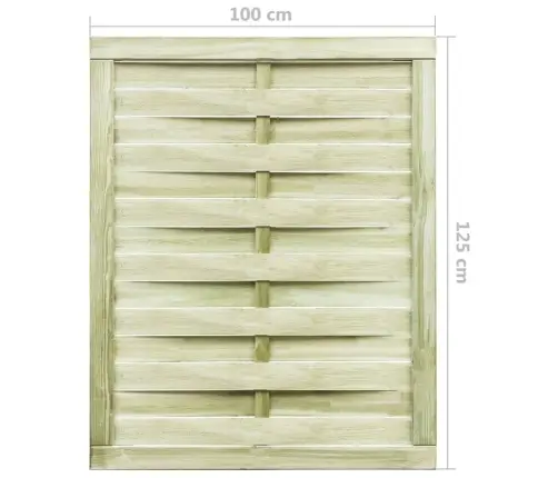 Aiavärav, Immutatud Männipuit, 100 X 125 cm Roheline