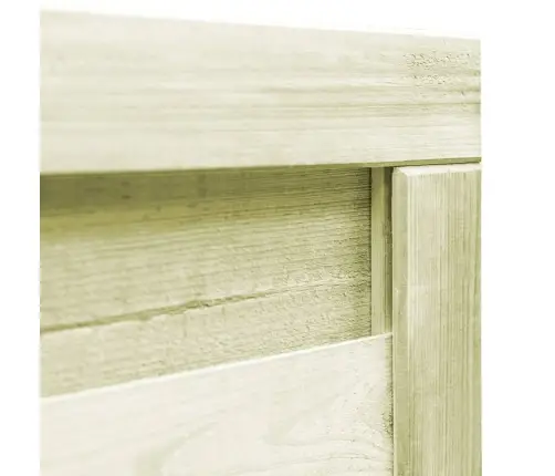 Dārza Vārti, Impregnēts Priedes Koks, 100X75 Cm, Zaļi Vidaxl