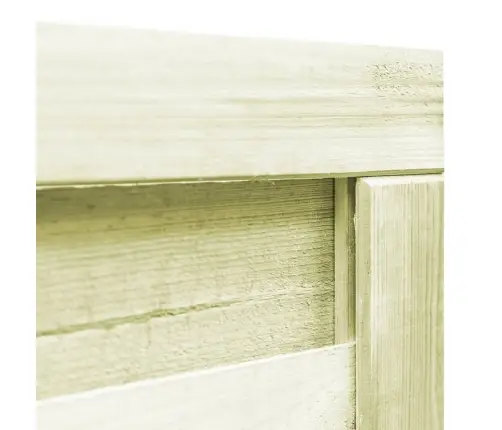 Dārza Vārti, Impregnēts Priedes Koks, 100X100 Cm, Zaļi Vidaxl